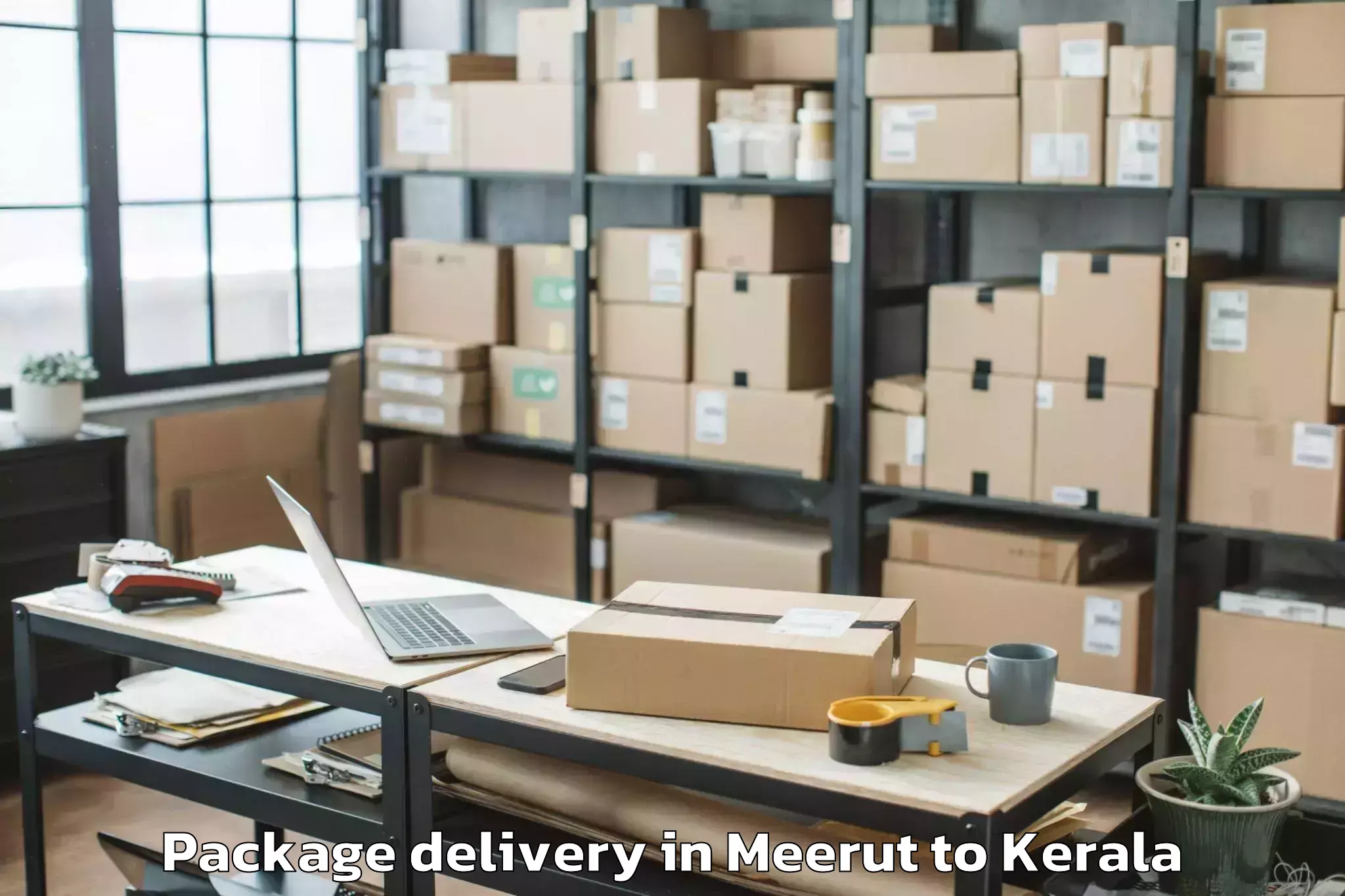 Trusted Meerut to Pariyapuram Package Delivery